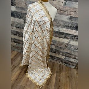 White gotta patti work dupata